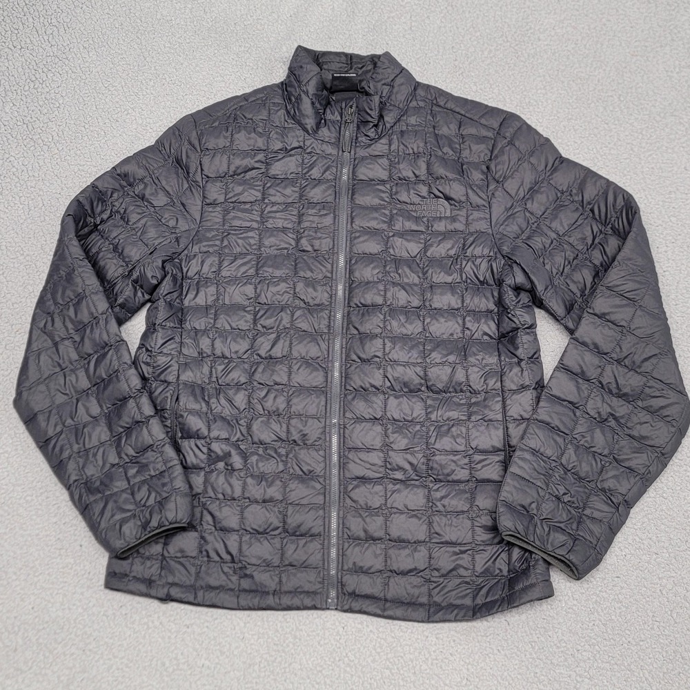 The North Face Jacket Mens Medium Gray ThermoBall Eco Quilted Insulated NF0A3Y3N